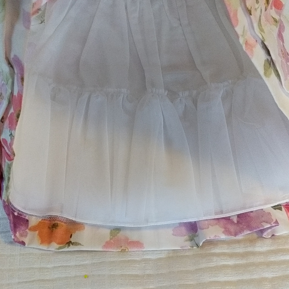 NWT baby Graziella floral dress and pink sweater - Picture 3 of 4